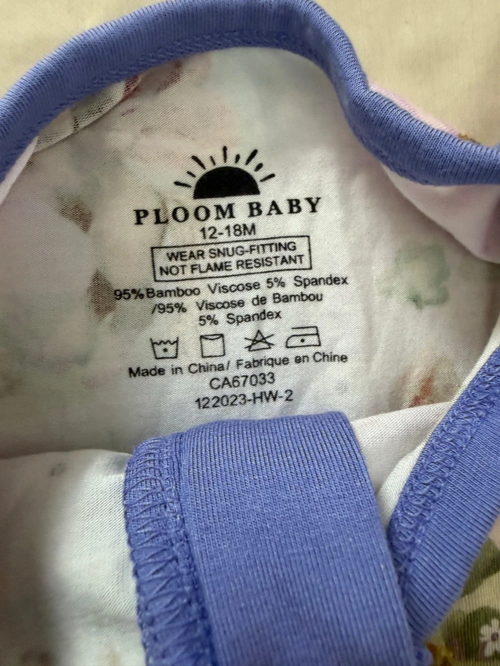 NWOT Ploombaby Monarch Star stable  Butterfly horse convertible footies- 12-18M